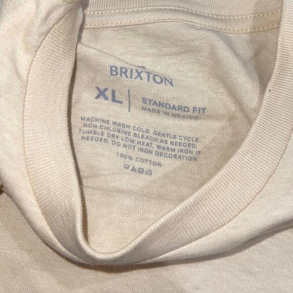 Brixton Bass brains boat Collab T-Shirt 100% Cotton Size XL NWT Outdoors Fishing - Picture 4 of 5